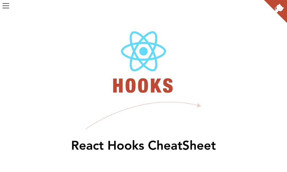 Screenshot of React Hooks Cheatsheet